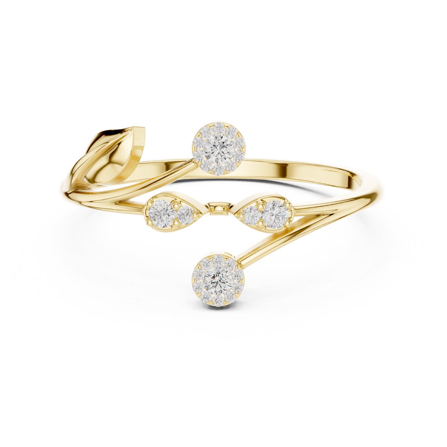 Ultimate diamond glamour | designer 925 Sterling Silver ring | luxury jewelry made to mesmerize forever