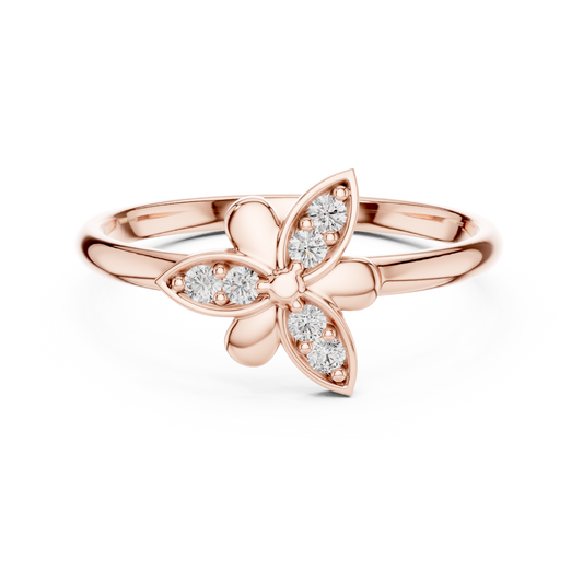 Blooming Flower Diamond | Fine 925 Sterling Silver Rings | Soft Sparkle Combo With Feminine Charm