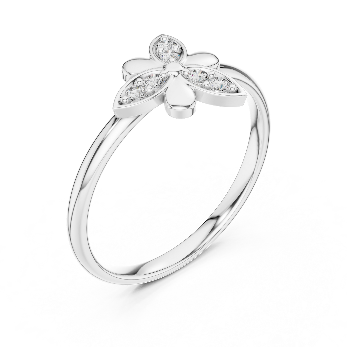 Blooming Flower Diamond | Fine 925 Sterling Silver Rings | Soft Sparkle Combo With Feminine Charm