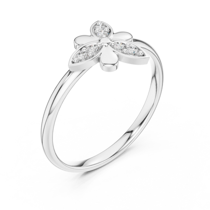 Blooming Flower Diamond | Fine 925 Sterling Silver Rings | Soft Sparkle Combo With Feminine Charm