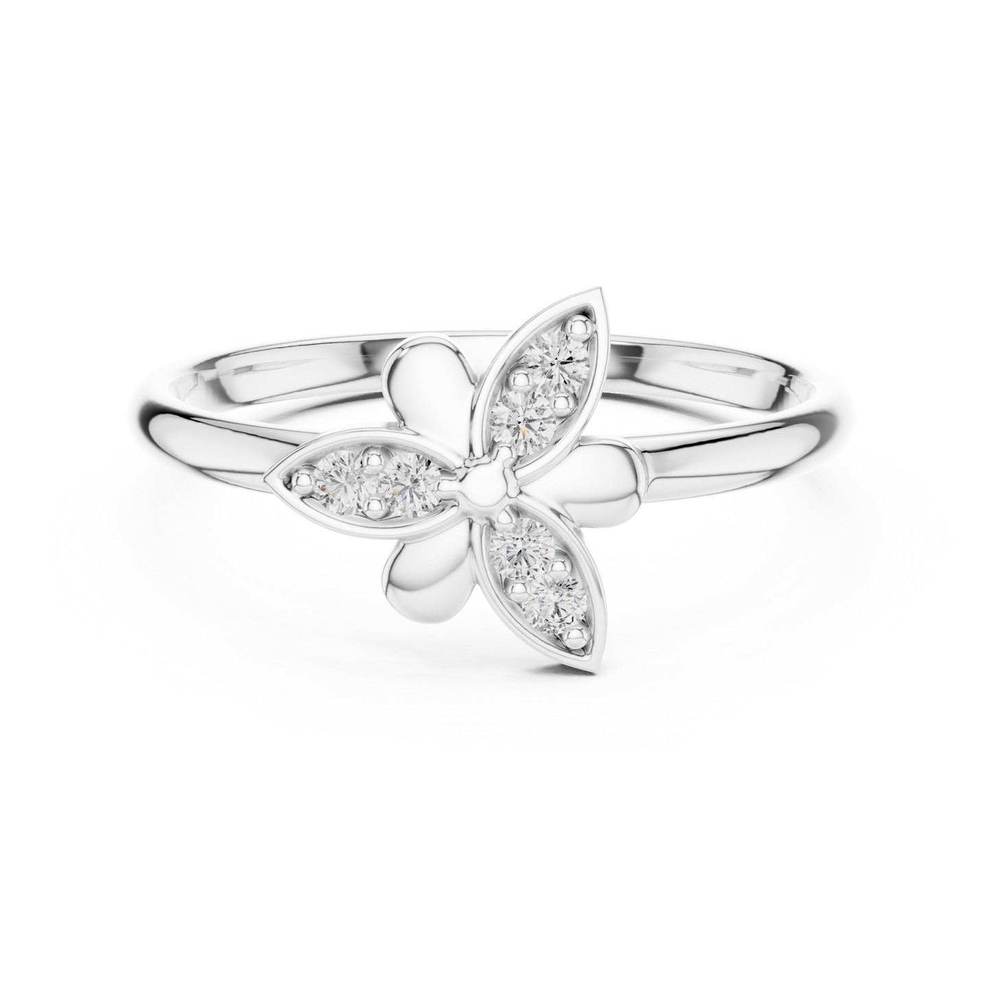 Blooming Flower Diamond | Fine 925 Sterling Silver Rings | Soft Sparkle Combo With Feminine Charm