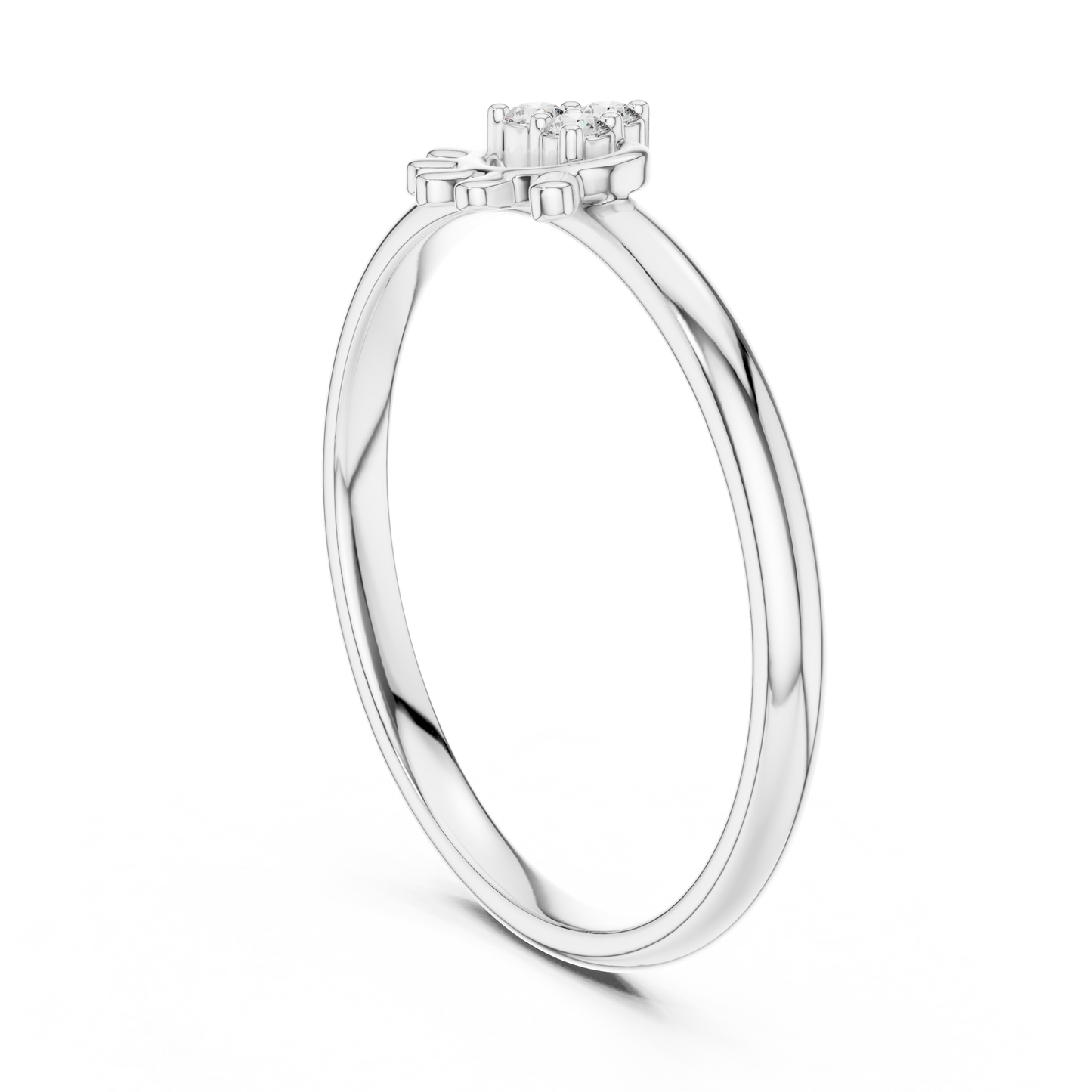 Ultra Fine Diamond | Designer 925 Sterling Silver  Ring | Luxury Expression Of Pure Refinement