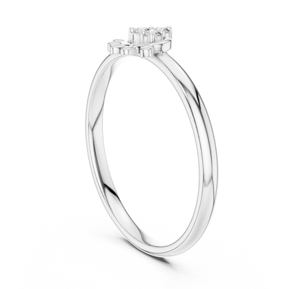 Ultra Fine Diamond | Designer 925 Sterling Silver  Ring | Luxury Expression Of Pure Refinement