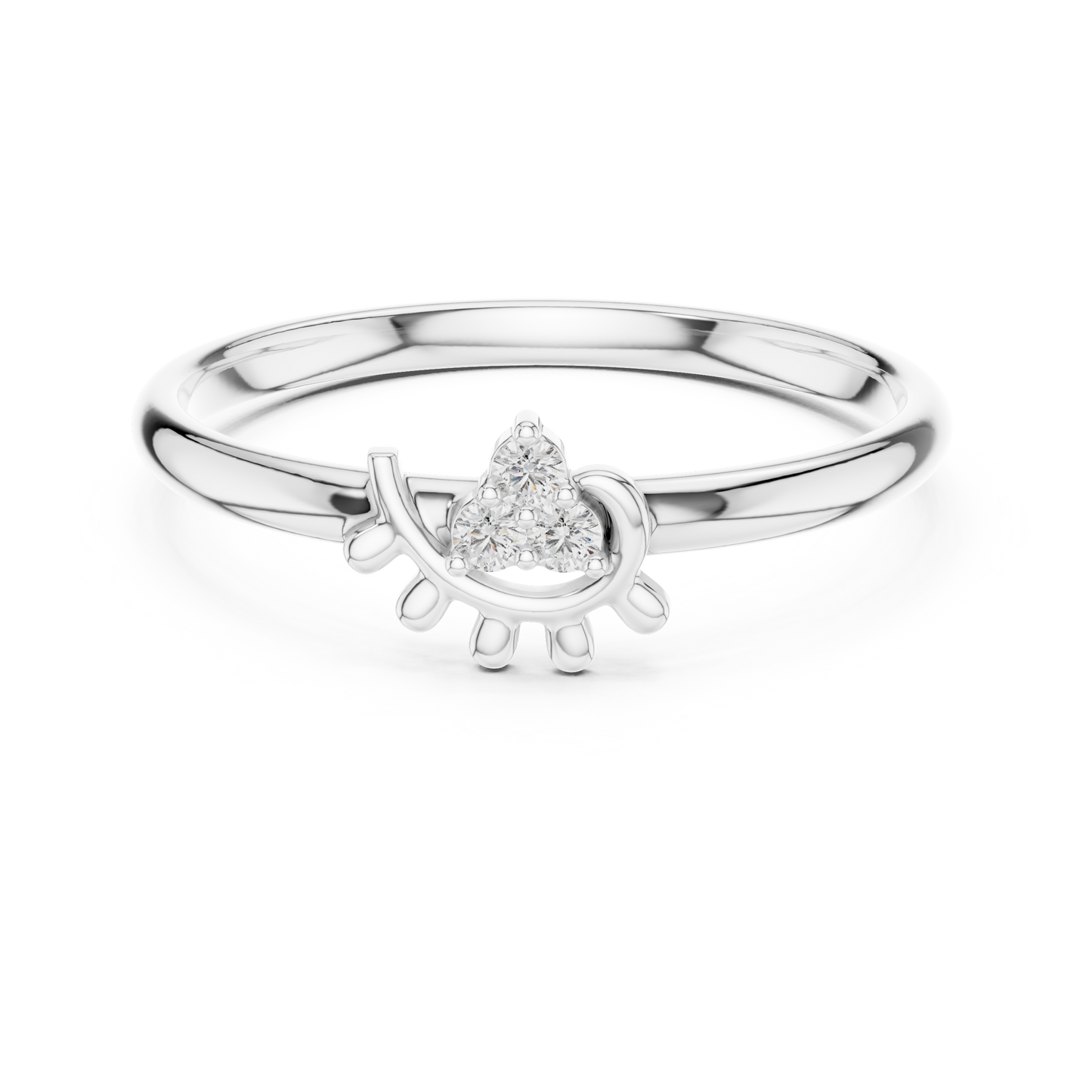 Ultra Fine Diamond | Designer 925 Sterling Silver  Ring | Luxury Expression Of Pure Refinement