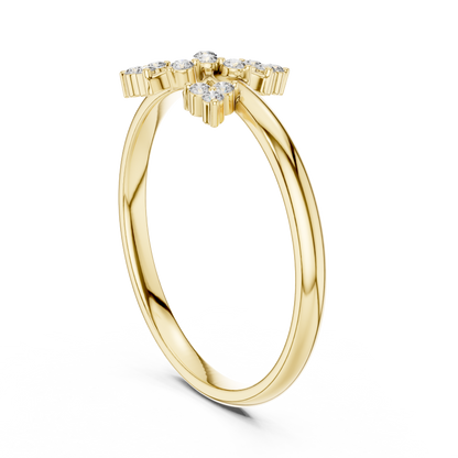 Stylish Floral Diamond Rings | Fine Silver Rose Plated Jewelry | Made For Elegant Everyday Glamour