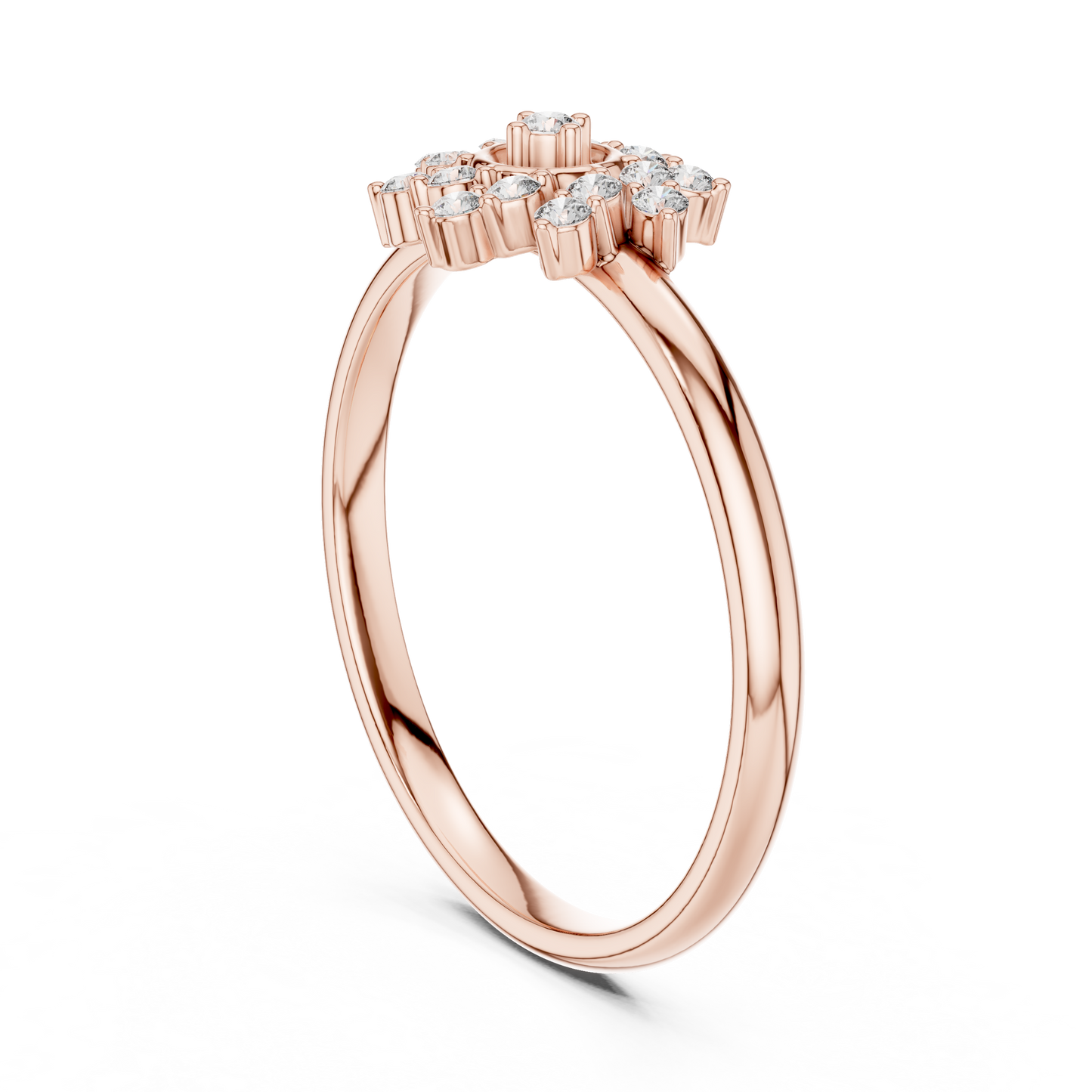 Floral inspired diamond ring - Royal shine premium craft - An expression of forever bond