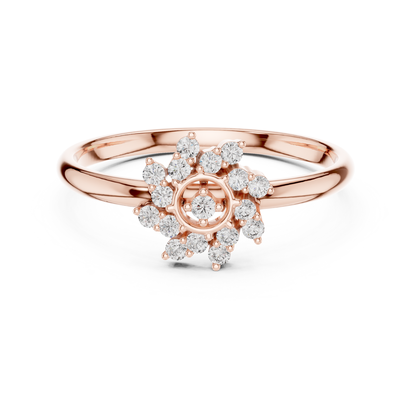 Floral inspired diamond ring - Royal shine premium craft - An expression of forever bond