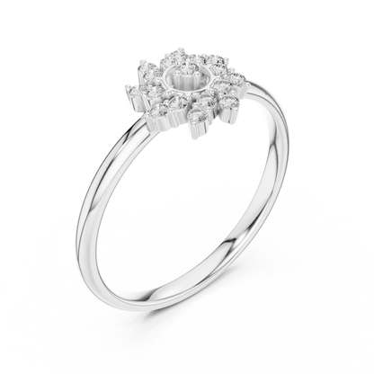 Floral inspired diamond ring - Royal shine premium craft - An expression of forever bond