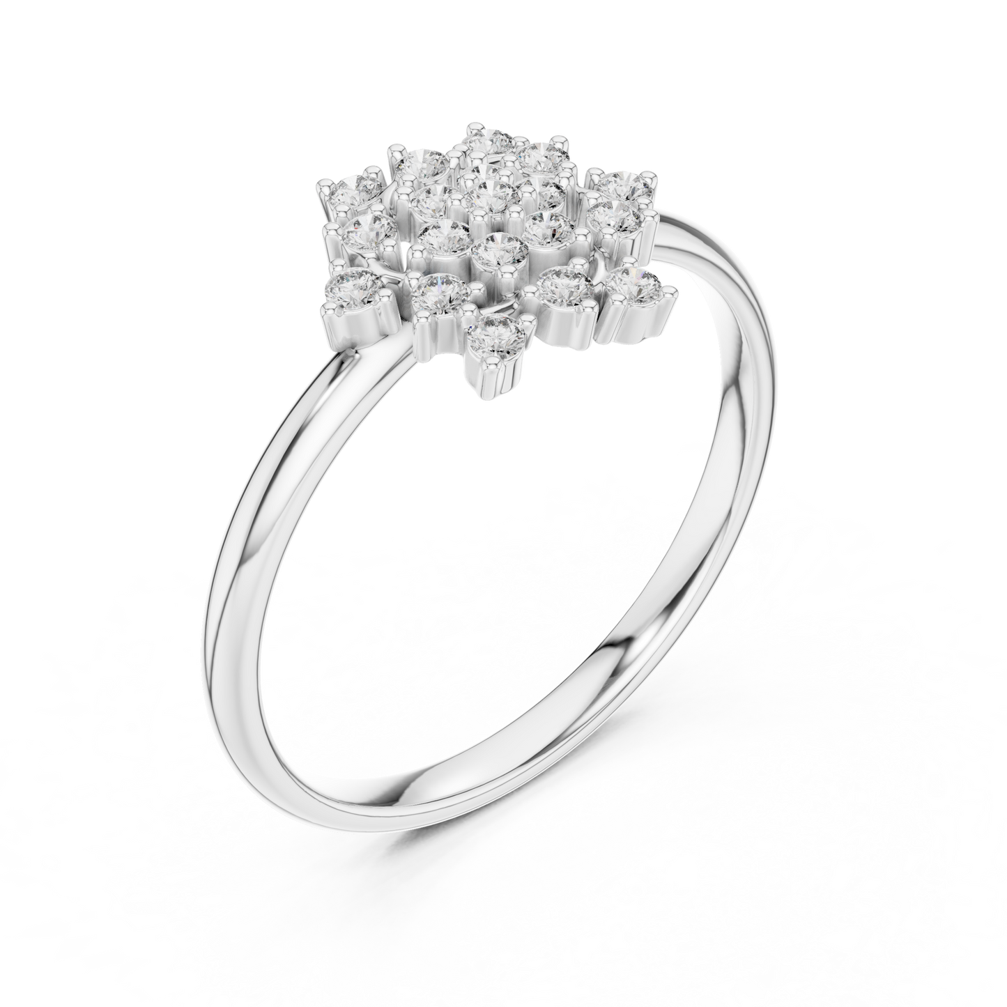 Dazzling Diamond Ring - Love In Brilliance - Designed For Forever Love - Exquisite Diamond Craft