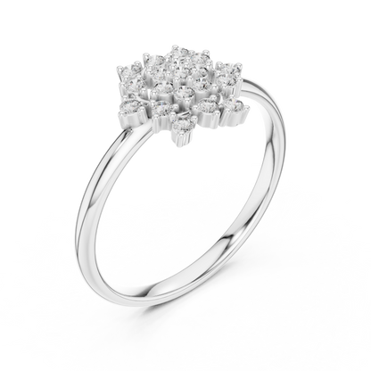Dazzling Diamond Ring - Love In Brilliance - Designed For Forever Love - Exquisite Diamond Craft