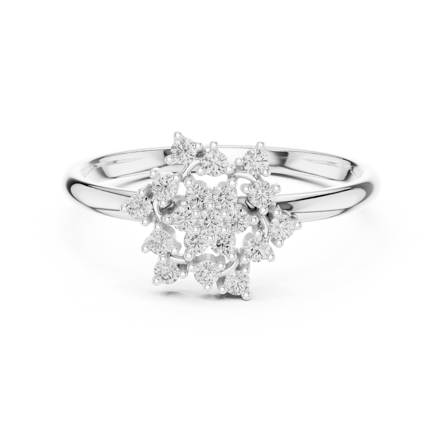 Dazzling Diamond Ring - Love In Brilliance - Designed For Forever Love - Exquisite Diamond Craft