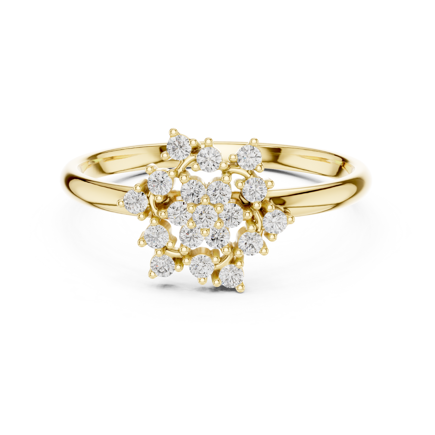 Dazzling Diamond Ring - Love In Brilliance - Designed For Forever Love - Exquisite Diamond Craft