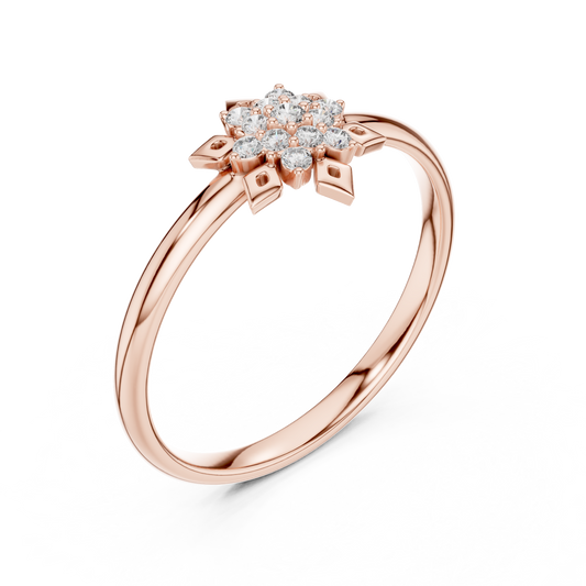 Exclusive floral diamond ring | enhanced with royal finish | style that speaks sophistication