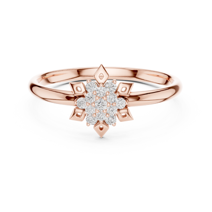Exclusive floral diamond ring | enhanced with royal finish | style that speaks sophistication