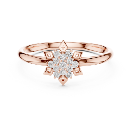 Exclusive floral diamond ring | enhanced with royal finish | style that speaks sophistication