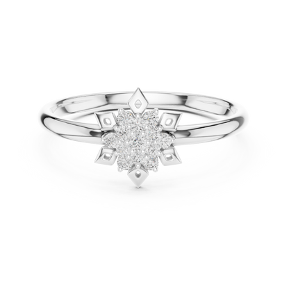 Exclusive floral diamond ring | enhanced with royal finish | style that speaks sophistication