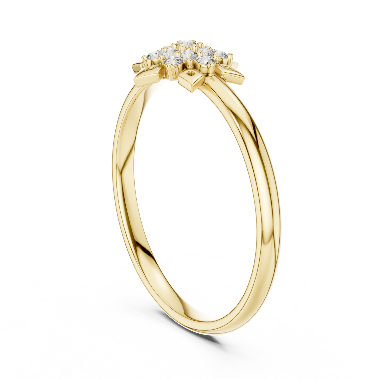Exclusive floral diamond ring | enhanced with royal finish | style that speaks sophistication