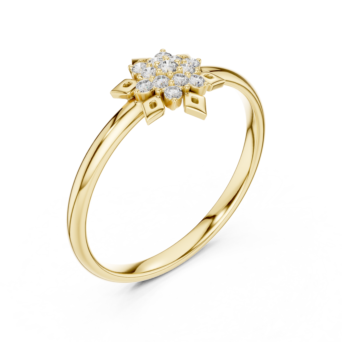 Exclusive floral diamond ring | enhanced with royal finish | style that speaks sophistication
