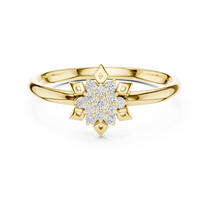 Exclusive floral diamond ring | enhanced with royal finish | style that speaks sophistication