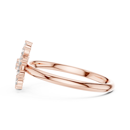 Radiant floral diamond ring - crafted to celebrate love elegance - brilliance forever moments beautifully