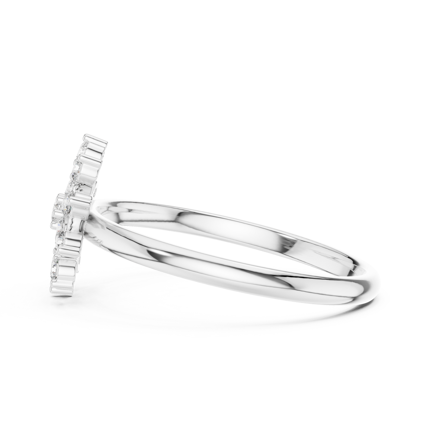 Radiant floral diamond ring - crafted to celebrate love elegance - brilliance forever moments beautifully