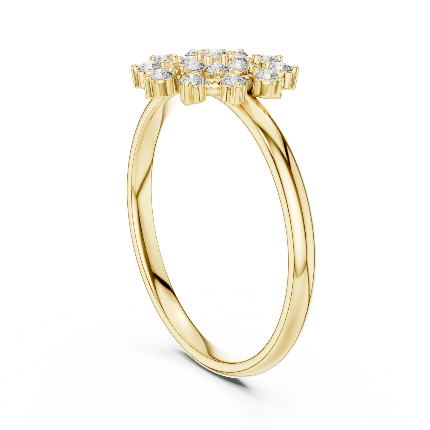 Radiant floral diamond ring - crafted to celebrate love elegance - brilliance forever moments beautifully