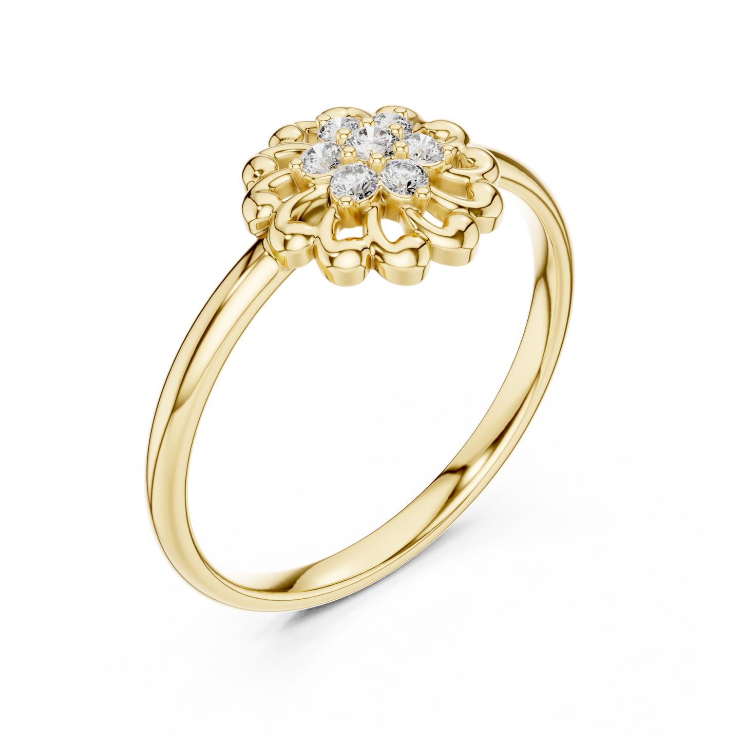 Museum-grade Diamond Bloom - The Royal Bloom Edition - The Prestige Bloom - Ultra Luxe Floral Halo