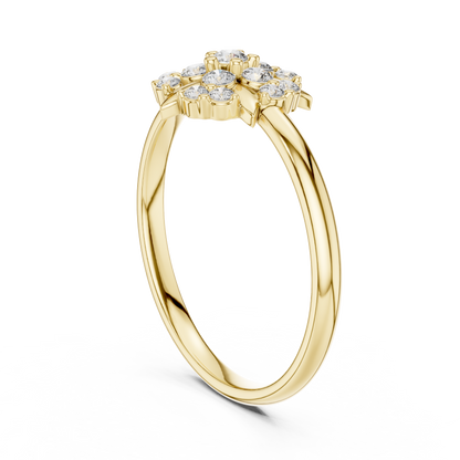 Brilliant floral diamond design / premium 925 Sterling Silver craftsmanship shines / elegance made for forever moments