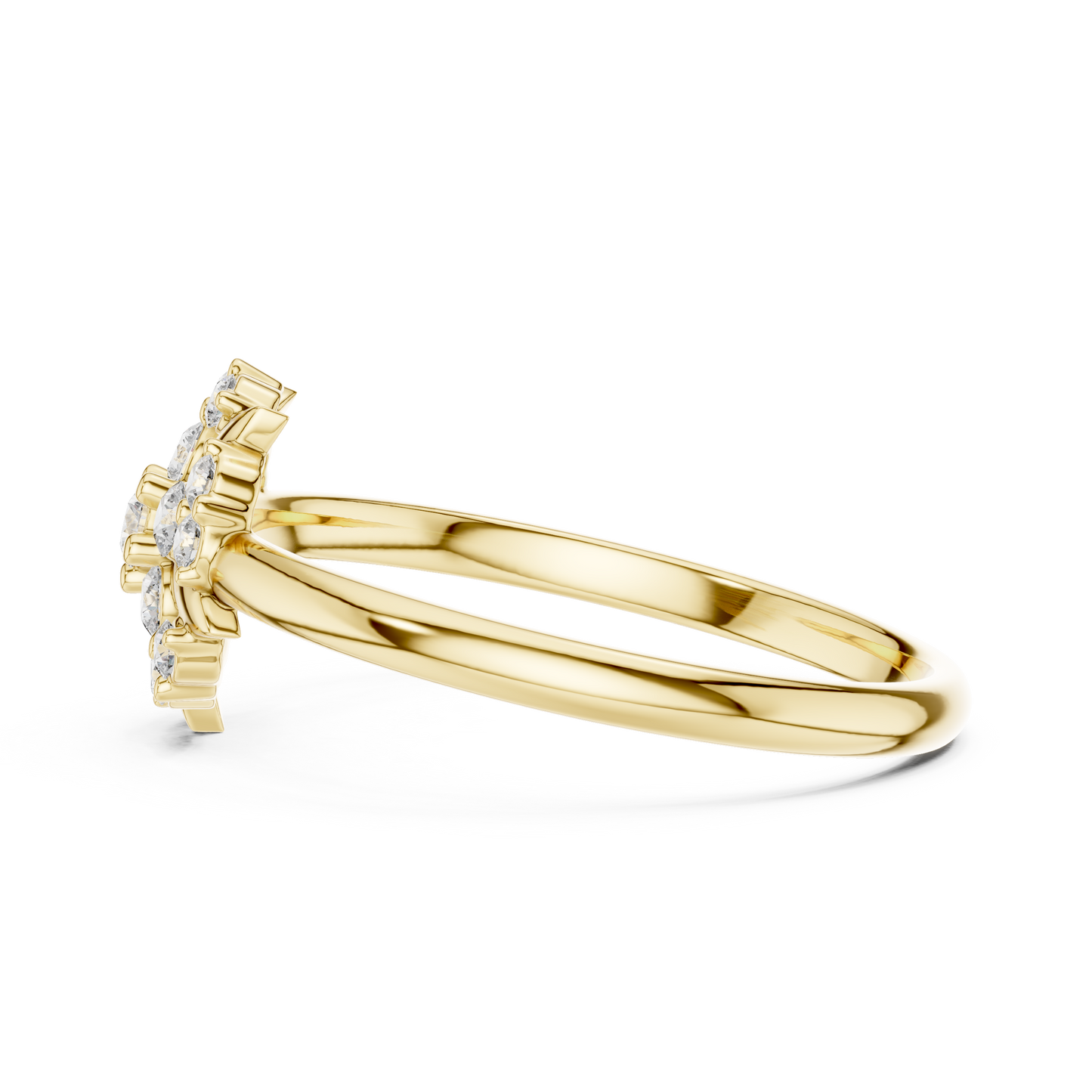 Brilliant floral diamond design / premium 925 Sterling Silver craftsmanship shines / elegance made for forever moments