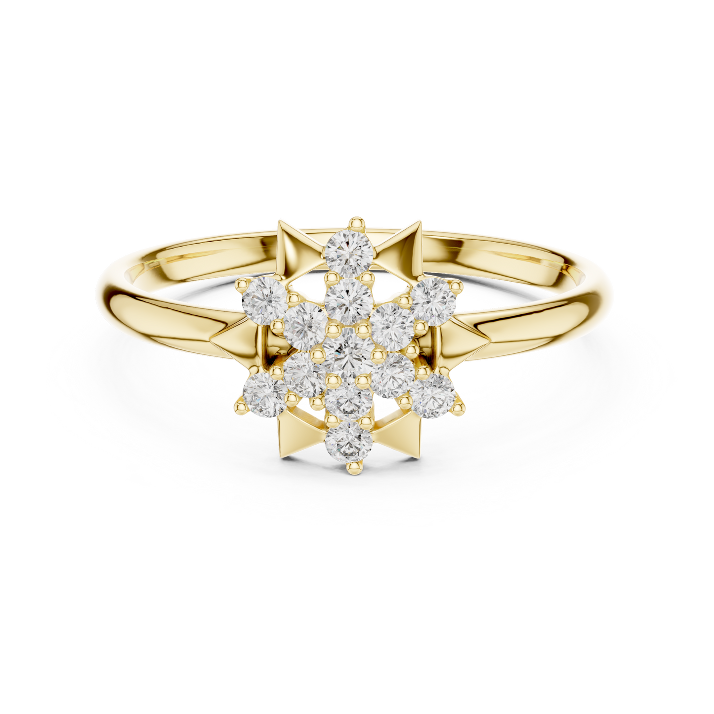 Cosmic Star Diamond Ring - Premium 925 Sterling Silver  Statement Jewelry - Romantic Anniversary Gift For Women