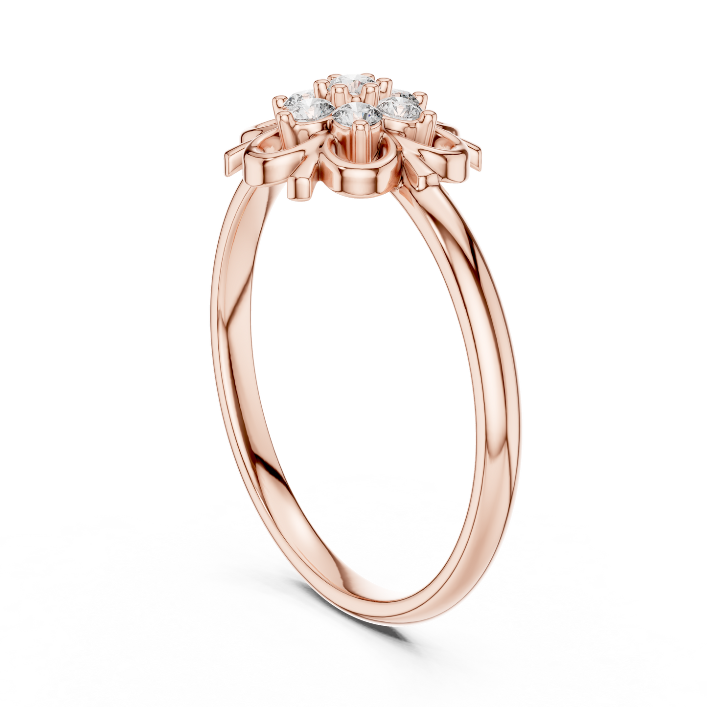 Aristocratic Floral Diamond Ring - Vintage 925 Sterling Silver Cluster Masterpiece - Legacy Jewelry Designed To Endure