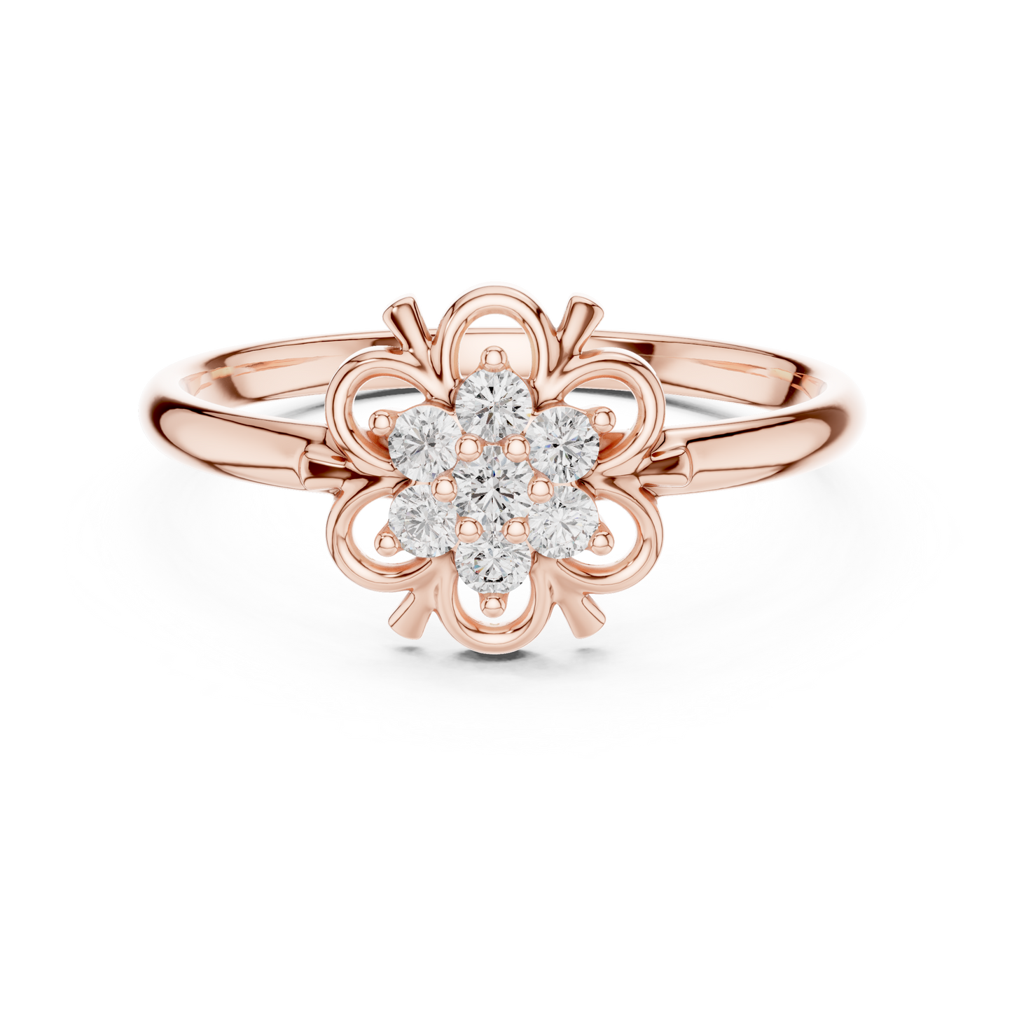 Aristocratic Floral Diamond Ring - Vintage 925 Sterling Silver Cluster Masterpiece - Legacy Jewelry Designed To Endure
