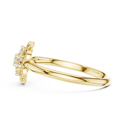 Aristocratic Floral Diamond Ring - Vintage 925 Sterling Silver Cluster Masterpiece - Legacy Jewelry Designed To Endure
