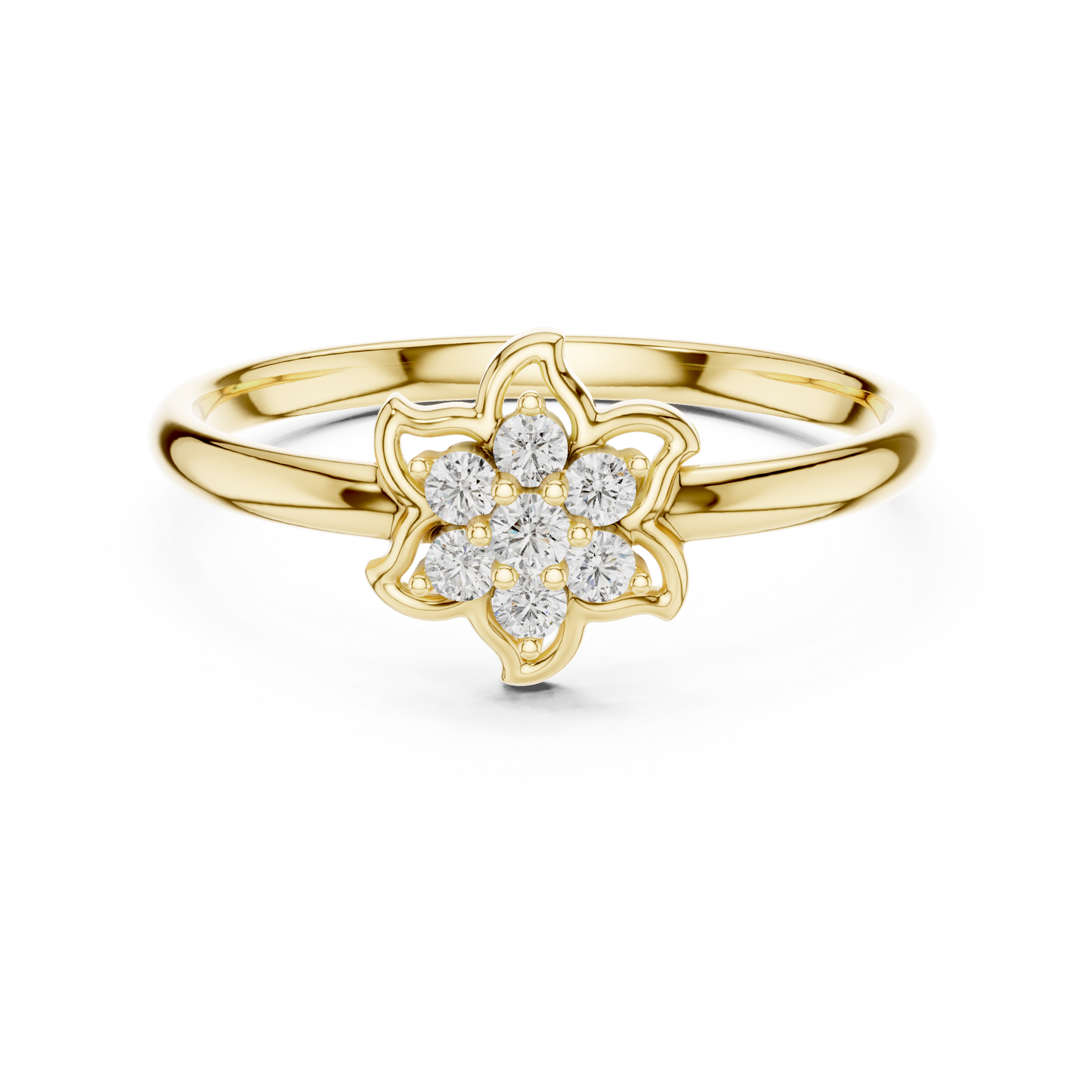 Signature Floral Diamond | Triple Tone Gold | Elite Engagement Ring Combo