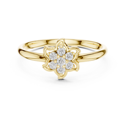 Signature Floral Diamond | Triple Tone Gold | Elite Engagement Ring Combo