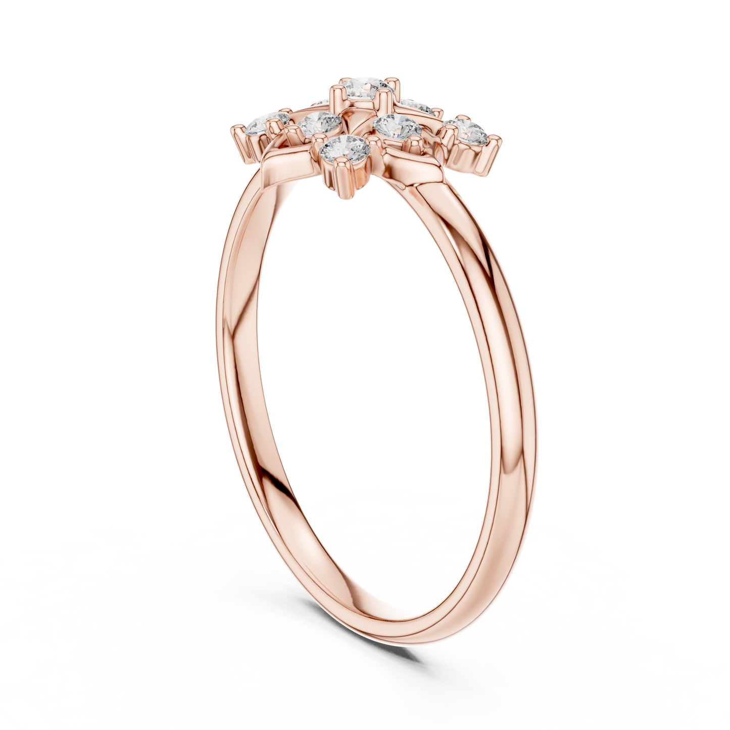 Heavenly Star Diamond Ring | Luxury Floral Gold Craft | Designed To Shine Forever