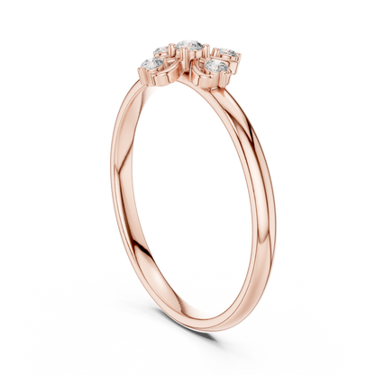 Supreme Floral Diamond | Cross Silver Gold Plated Ring | Next Level Fine Jewelry Masterpiece