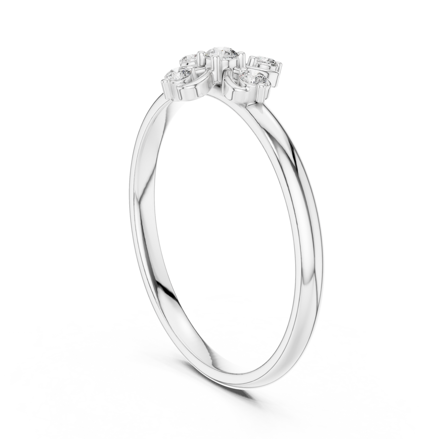 Supreme Floral Diamond | Cross Silver Gold Plated Ring | Next Level Fine Jewelry Masterpiece