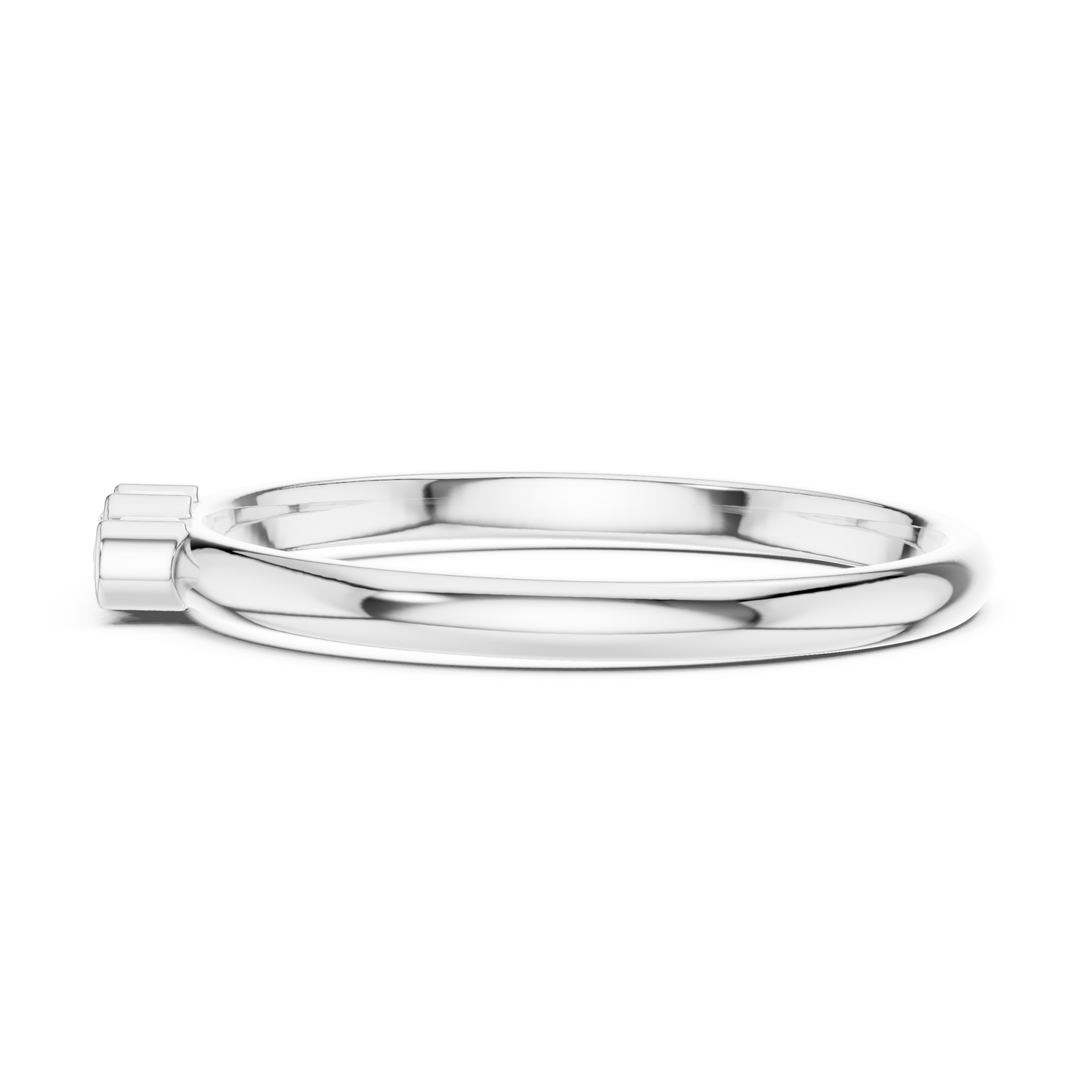 Sophisticated Three Stone Ring - Elegant Gold Diamond Style - Graceful Sparkle For Modern Women