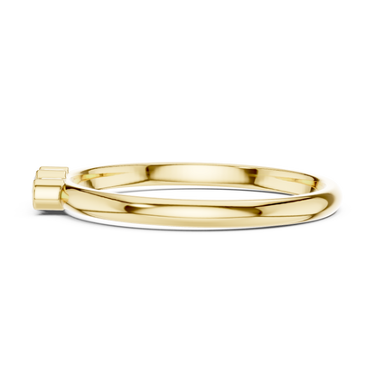 Sophisticated Three Stone Ring - Elegant Gold Diamond Style - Graceful Sparkle For Modern Women