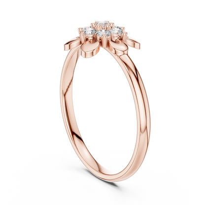 Collector Floral Diamond Ring | Exquisite Gold Luxury Craft | A Rare Treasure Beyond Ordinary Jewelry