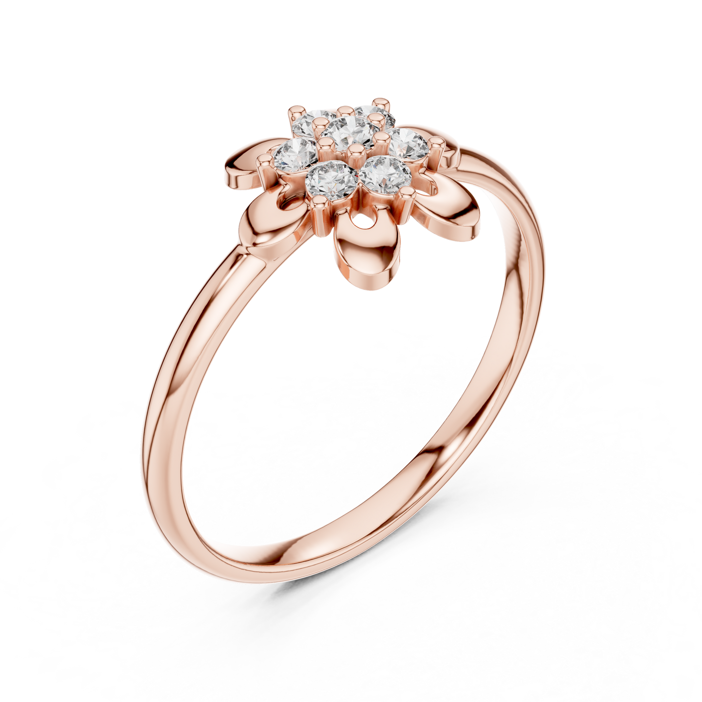 Collector Floral Diamond Ring | Exquisite Gold Luxury Craft | A Rare Treasure Beyond Ordinary Jewelry