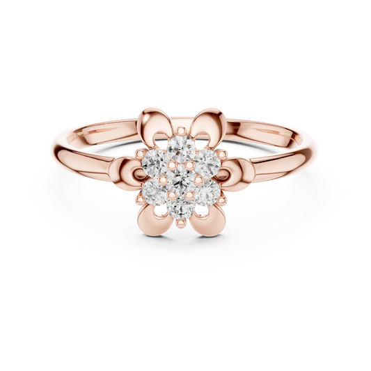 Collector Floral Diamond Ring | Exquisite Gold Luxury Craft | A Rare Treasure Beyond Ordinary Jewelry