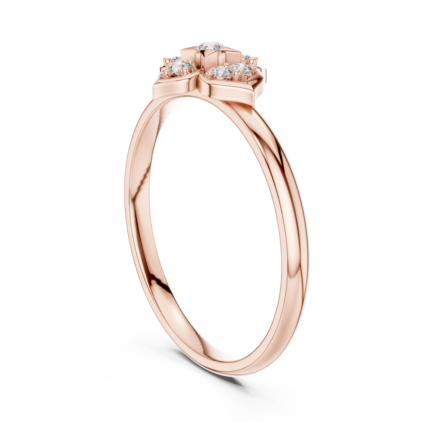 Subtle sparkle bold elegance - Diamond floral Silver Rose Plated  beauty - Crafted for modern love stories