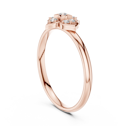 Subtle sparkle bold elegance - Diamond floral Silver Rose Plated  beauty - Crafted for modern love stories