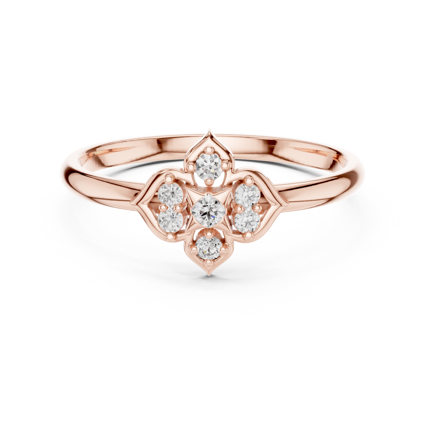 Subtle sparkle bold elegance - Diamond floral Silver Rose Plated  beauty - Crafted for modern love stories