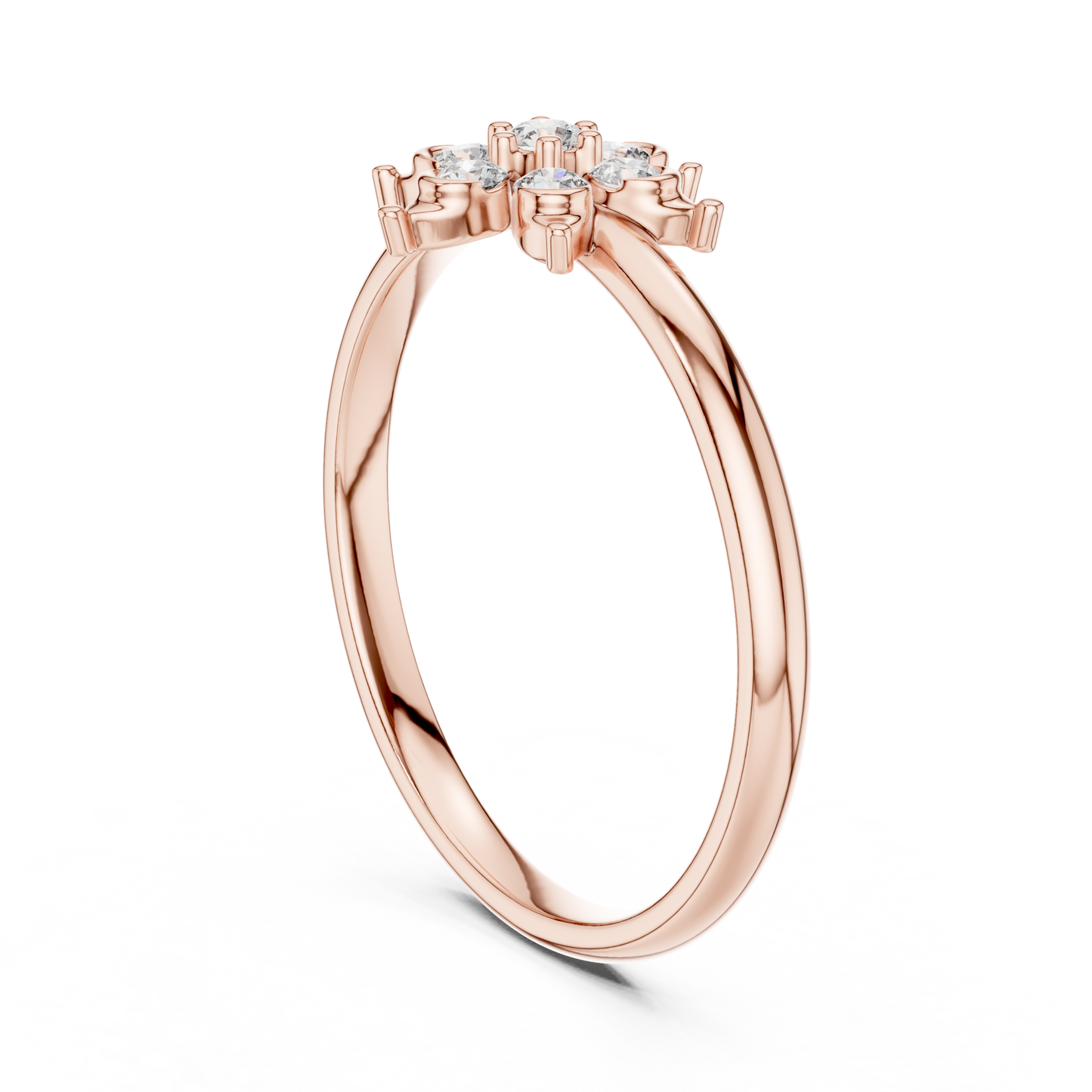 Beautiful flower diamond ring designed to celebrate love emotions elegance and everlasting brilliance