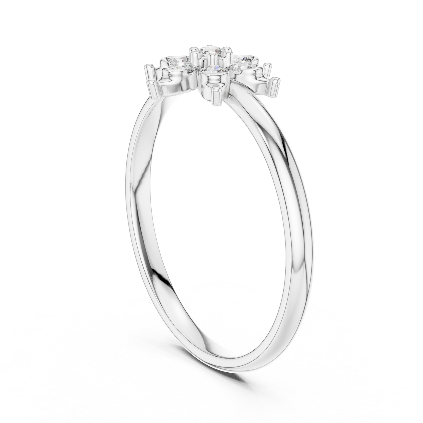 Beautiful flower diamond ring designed to celebrate love emotions elegance and everlasting brilliance