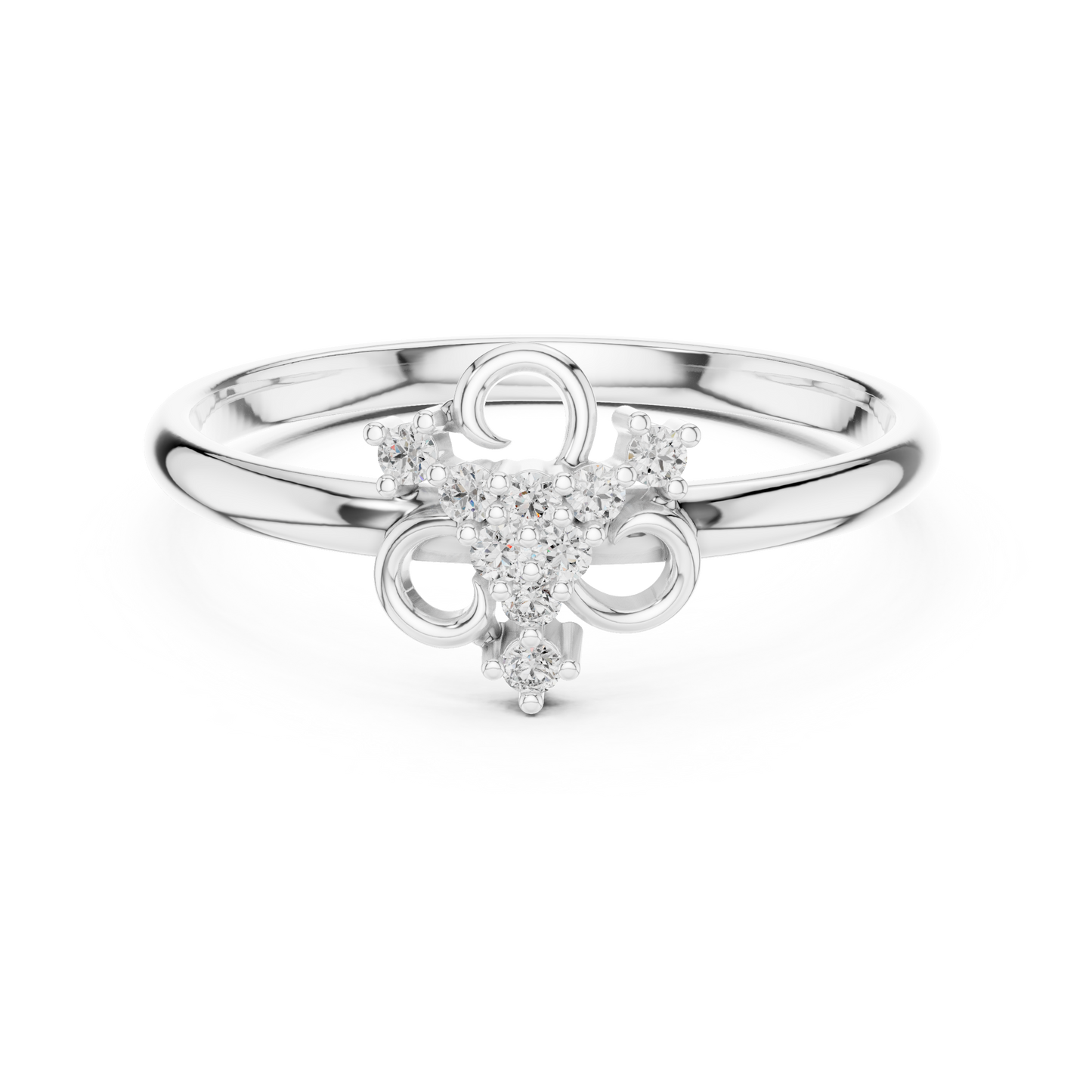 Delicate Bloom Diamond Ring - Minimal Gold Floral Jewelry - Elegant Luxury Anniversary Gift