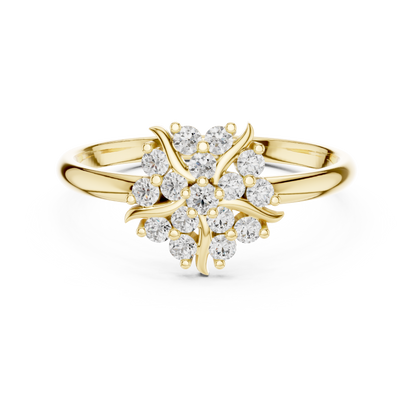 Seraphic Petal Diamond Crown - Dynasty Bloom Signature Sparkle - Noir Royale Radiant Cluster